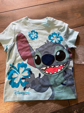 T-shirt bleu Disney Stitch neuf