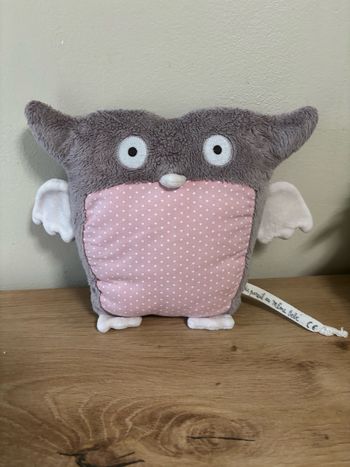 Doudou chouette rose violet dpam du pareil au même bébé