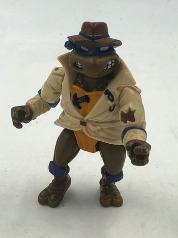 Figurine vintage Teenage Mutant Ninja Turtles Détective Donatello Playmates Toys 1990