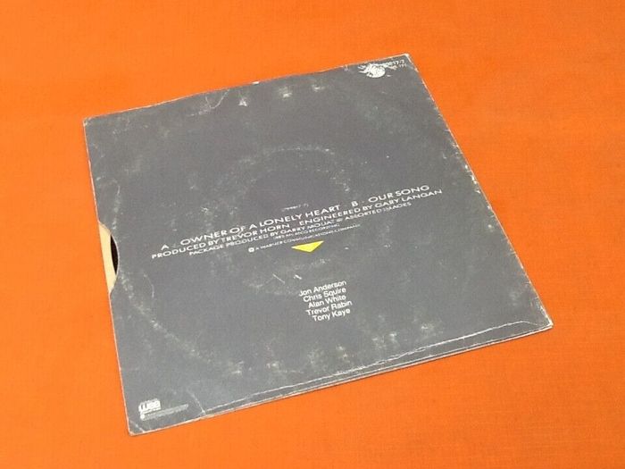 Vinyle 45 tours YES Owner a lonely heart (1983) - photo numéro 4