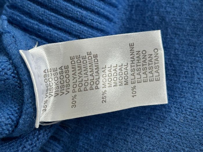 Pull Bleu avec Torsades - Taille 40 - photo numéro 3