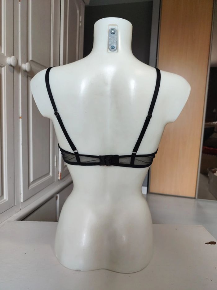 Soutien gorge transparent noir - 85B - photo numéro 4