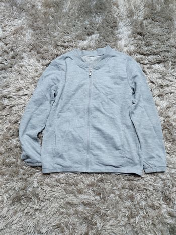 Veste à zippe gris