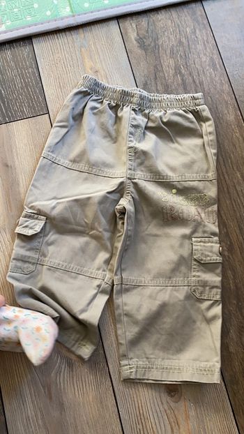 Pantalon beige kaki aventurier 18 mois