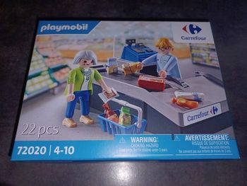 Playmobil 72020 caissiere carrefour boite neuve