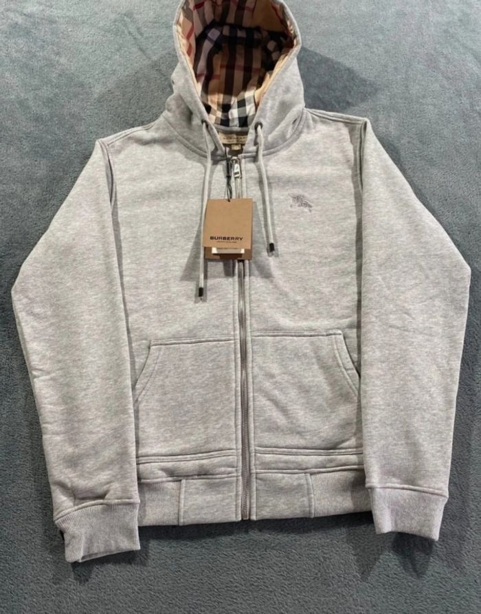 Zip burberry gris - photo numéro 2