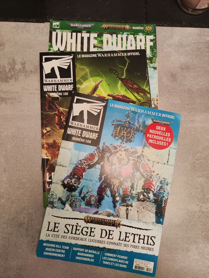 Lot de 3 magazines Warhammer