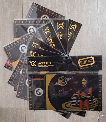 Goldorak Actarus - 6 Golden Ticket, "Black Edition", numérotés – Cartoon Kingdom