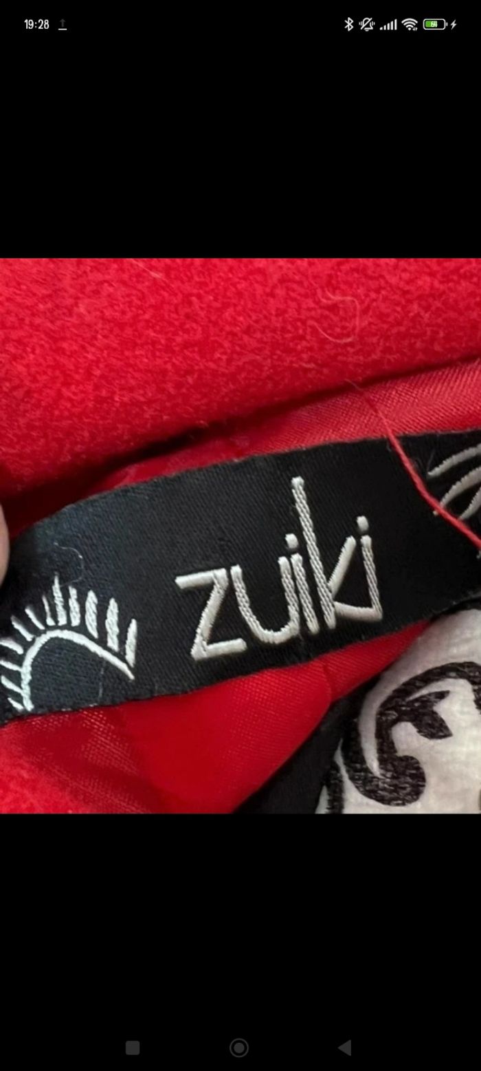 Manteau rouge cintré Zuiki - photo numéro 6