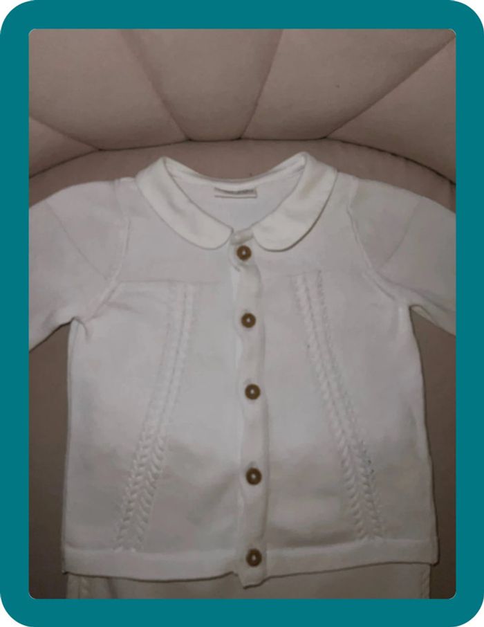 Ensemble maille col Claudine mixte 3-6mois - Nextbaby - photo numéro 5
