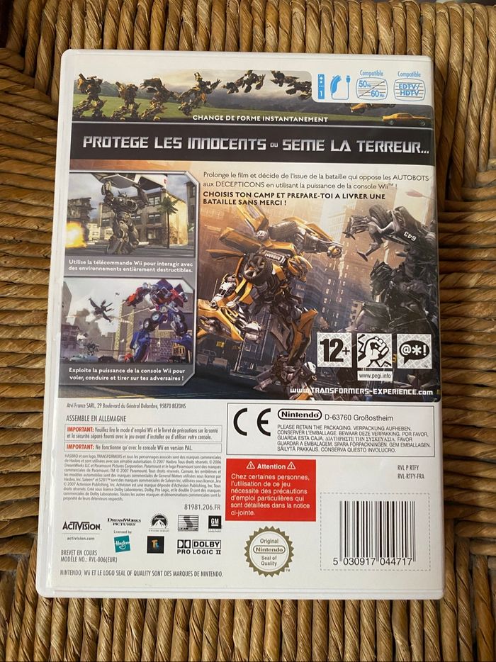 Jeu wii transformers - photo numéro 2