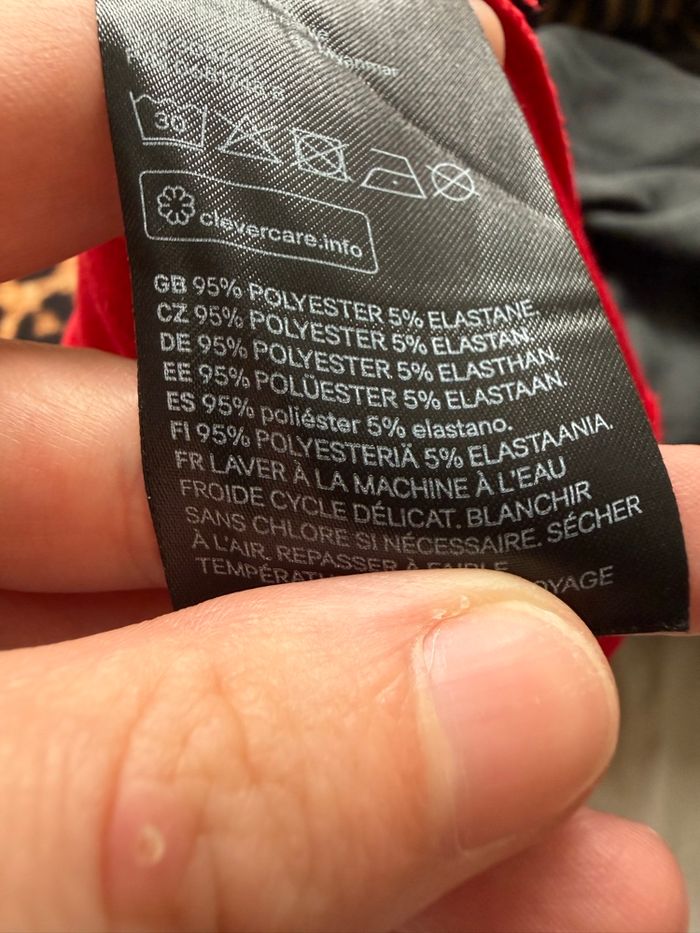 Robe moulante rouge H&M taille 36 S - photo numéro 5