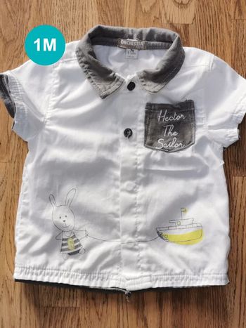 Chemise lapin bateau Orchestra 1 mois