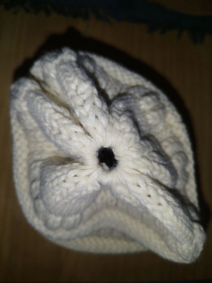 Sublime bonnet beige et noir - photo numéro 4
