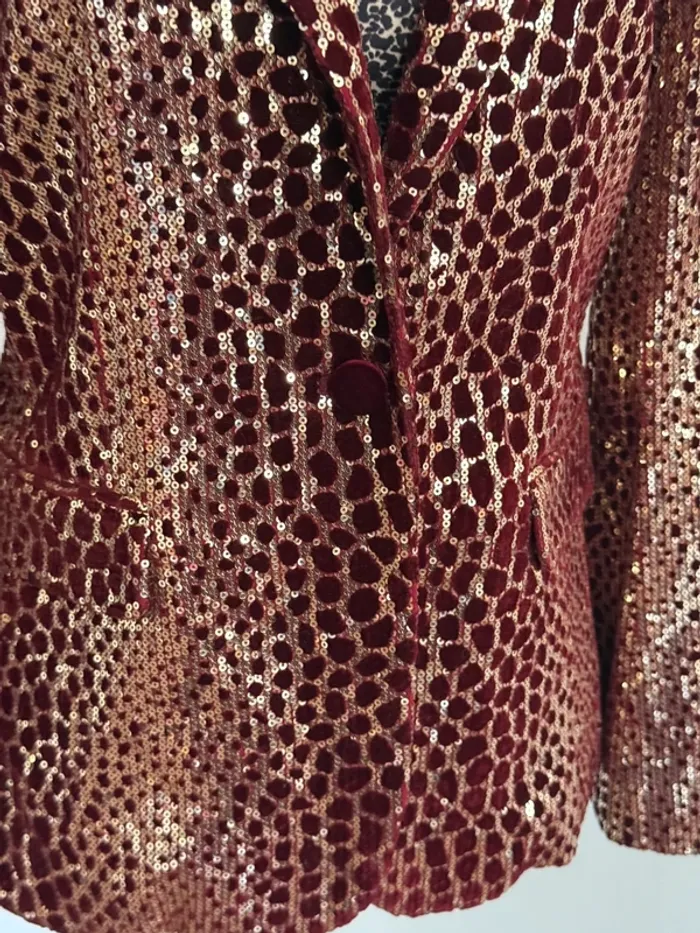 Veste à sequin léopard - School Rag - Taille 36/38 - photo numéro 3