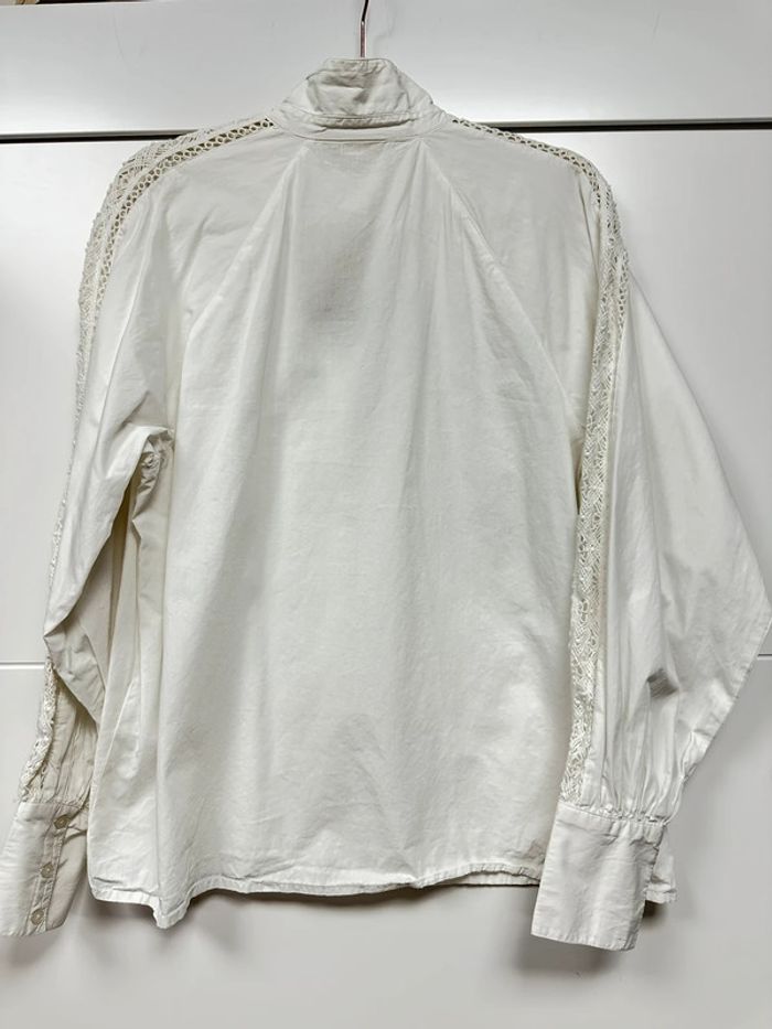 Chemise blanche manches dentelle - photo numéro 2