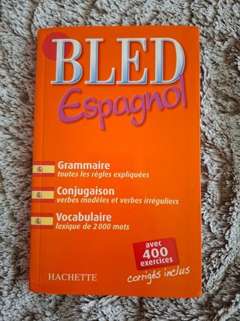 Livre Bled espagnol en très bon état