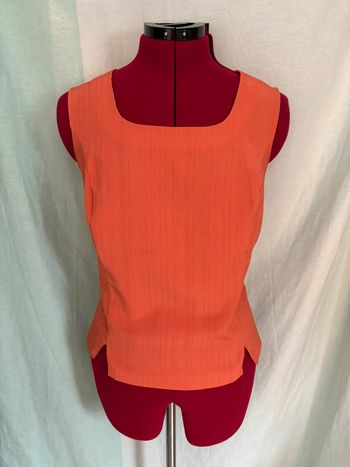 Superbe débardeur tailleur corail