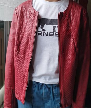 Veste femme en similicuir