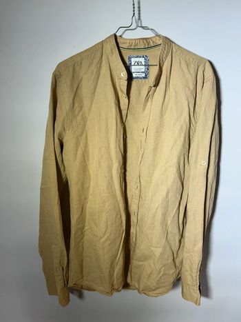 Chemise homme Zara couleur sable beige