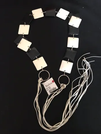 Ceinture noire et blanche Burton