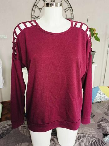 sweat bordeaux taille L et XL