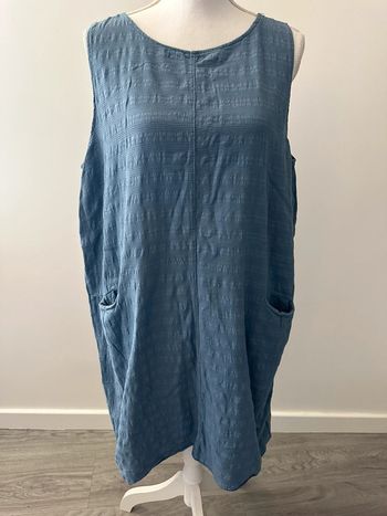 Robe bleue sans manche T44/46 2XL/3XL