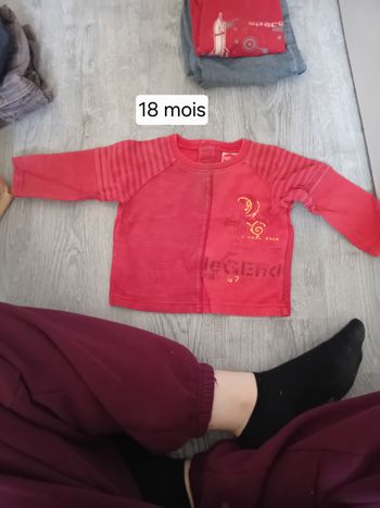 Haut 18 mois manche longues 