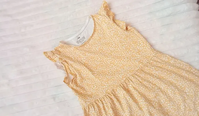 Robe jaune H&M 9 ans - photo numéro 3