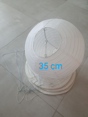 Lot x4 boule papier sphère lampion