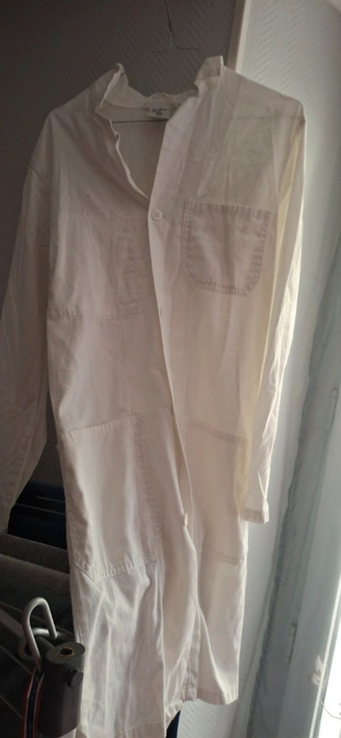 Tablier blanc laboratoire 100/ coton