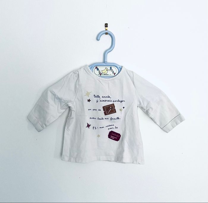 Lot de 2 tee-shirts « tape à l’œil » 9 mois - photo numéro 3