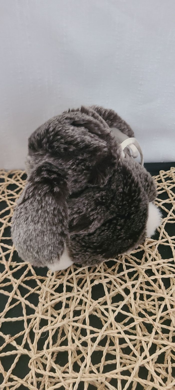 Doudou peluche lapin marron beige BUKOWSKI - photo numéro 3