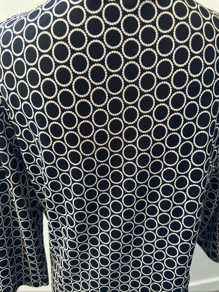 Blouse bariolée ronds noire et blanche Christine Laure T2 42/44 XL/XXL - photo numéro 6