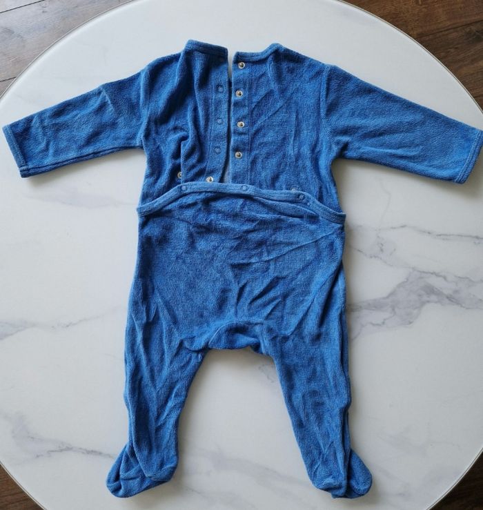 Pyjama bleu 9 mois "Like Daddy" Kiabi - photo numéro 2
