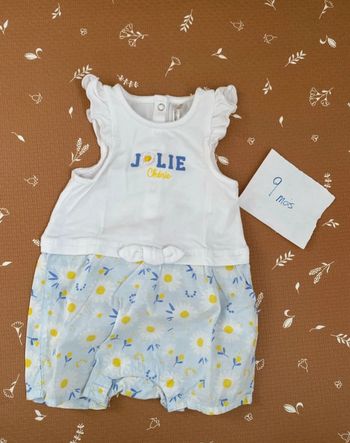 Barboteuse / combishort 9 mois