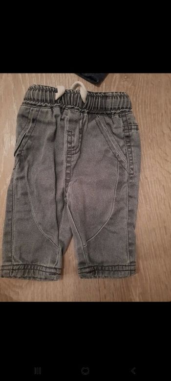Pantalon garcon gris 1 mois kiabi