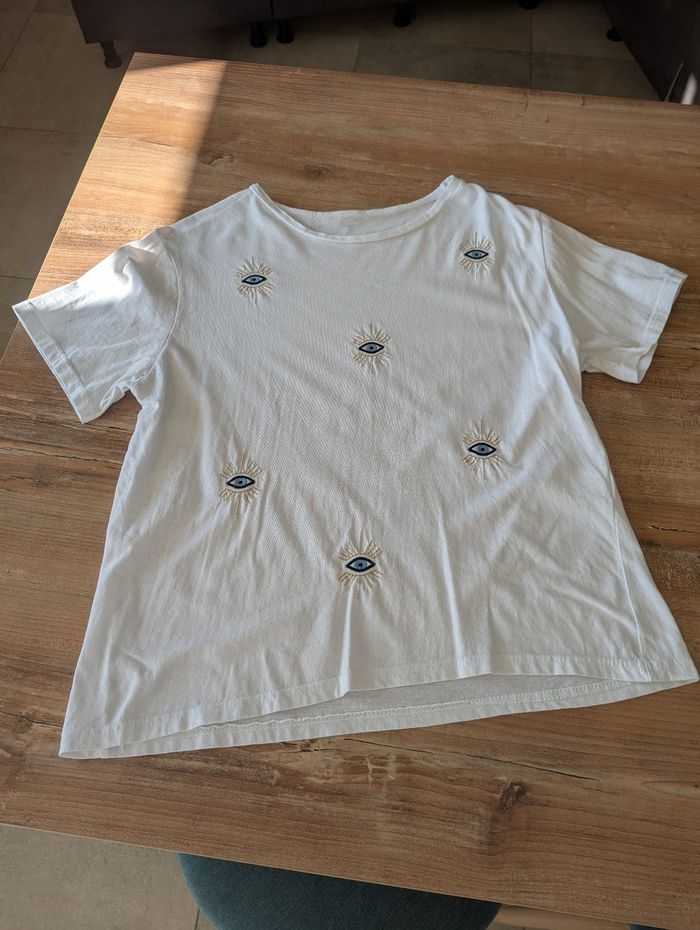 T-shirt œil grec femme - photo numéro 2