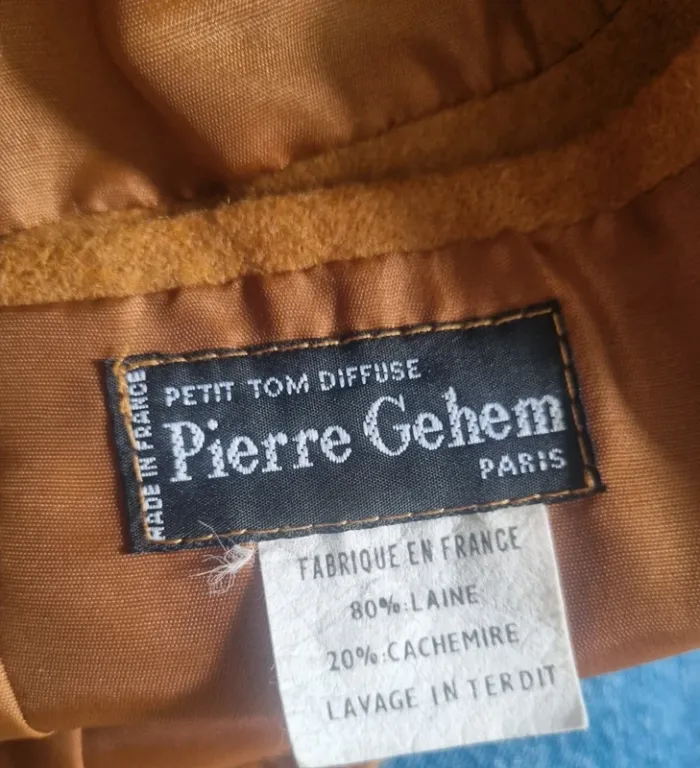 Veste blazer marron en cachemire et laine vintage - photo numéro 15