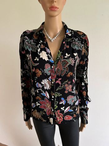 Chemisier fleuri à manches longues Morgan taille 42 excellent état (taille petit)