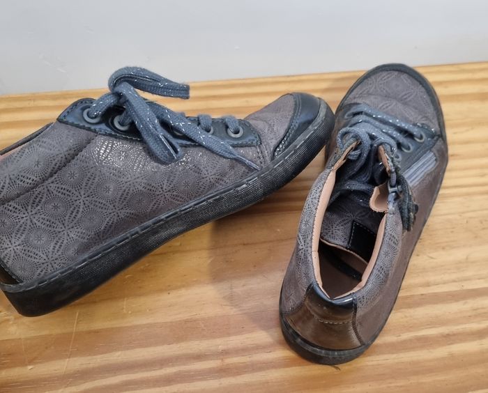 bottines grise aster taille 33 chaussure fille - photo numéro 5
