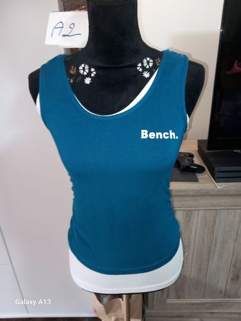 Débardeur Bench Bleu Pétrole – Dos Croisé Original – Taille M