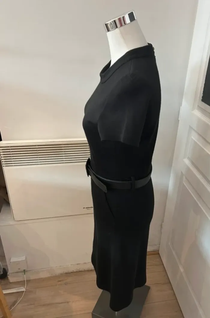 Gerard Darel, robe en laine noir femme, taille 40 - photo numéro 3