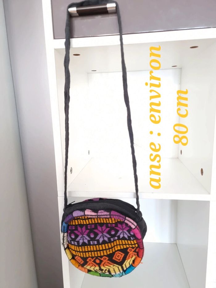 Sac à main rond en bandoulière Guatemala - photo numéro 3
