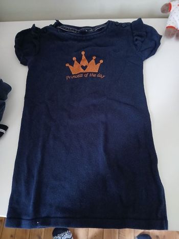 Robe pull manches courtes