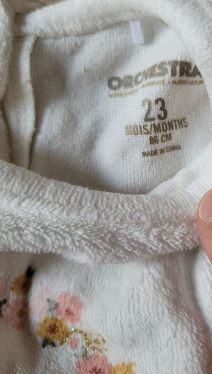 Pyjama velours taille 24 mois - photo numéro 5