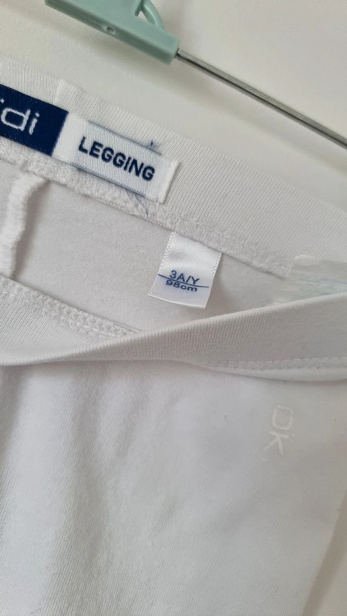 Legging blanc okaidi 3ans - photo numéro 3