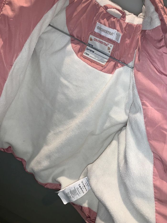 Manteau à capuche chaud rose Orchestra 4 ans - photo numéro 9