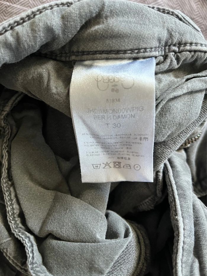 Short / bermuda cargo gris temps des cerises taille M - photo numéro 5