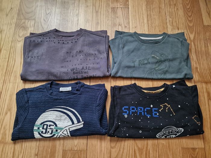 👕 Lot de 5 pulls garçon 6 ans – différentes marques 👦